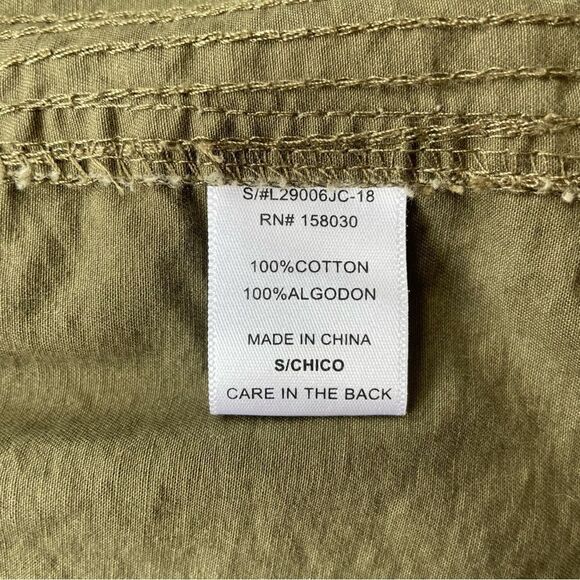 Love Tree Olive Green Utility Jacket - Size: Small - Picture 7 of 7